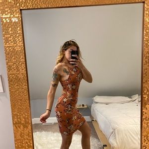 Flattering floral slim fit dress